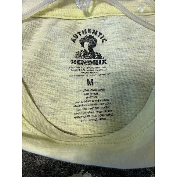 Yellow Jimi Hendrix Are You Experienced Intentionally Distressed M Tee T Shirt - Picture 4 of 4